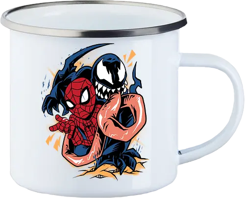 partner in crime - superhero, vigilante, Superhero, Symbiote, carnage, symbiote - Emailletasse
