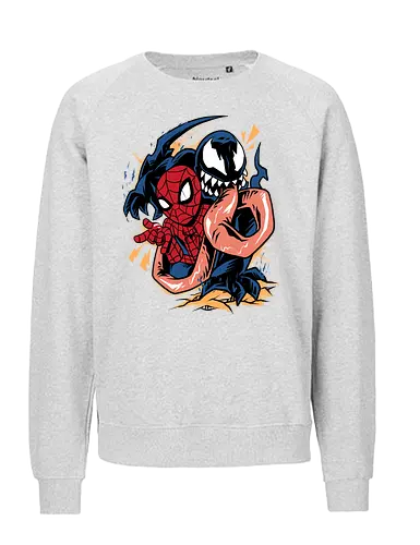 partner in crime - superhero, vigilante, Superhero, Symbiote, carnage, symbiote - Fairtrade Sweatshirt