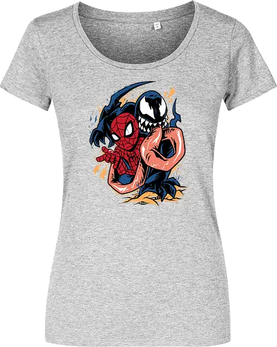 partner in crime - superhero, vigilante, Superhero, Symbiote, carnage, symbiote - Damen T-Shirt