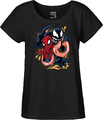 partner in crime - superhero, vigilante, Superhero, Symbiote, carnage, symbiote - Fairtrade Girl Shirt