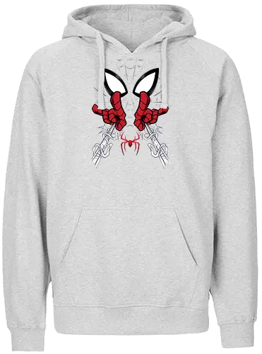 web shooter hero - Superhero, Symbiote, carnage, symbiote, webslinger, superhero, cool, cartoon, spider, sense - Fairtrade Hoodie