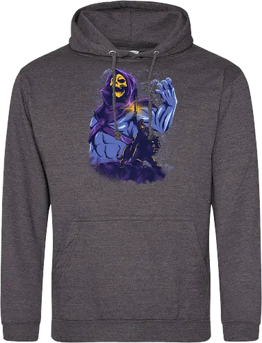 evil golden skull - evil, masterofuniverse, heman, skeletor, cool, sword master, dark magic, kingdom, 80s, vintage, retro - Standard Hoodie