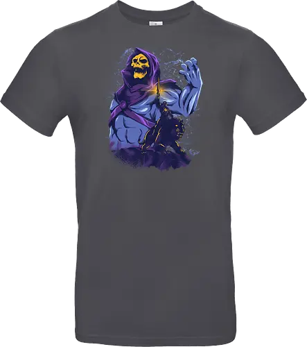 evil golden skull - evil, masterofuniverse, heman, skeletor, cool, sword master, dark magic, kingdom, 80s, vintage, retro - Standard T-Shirt