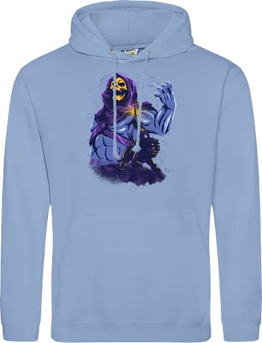 evil golden skull - evil, masterofuniverse, heman, skeletor, cool, sword master, dark magic, kingdom, 80s, vintage, retro - Standard Hoodie