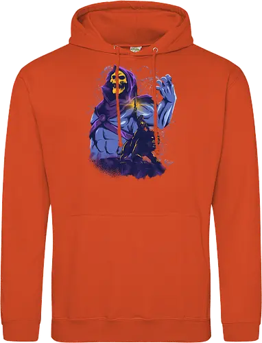 evil golden skull - evil, masterofuniverse, heman, skeletor, cool, sword master, dark magic, kingdom, 80s, vintage, retro - Standard Hoodie