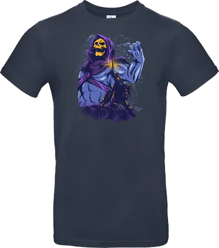 evil golden skull - evil, masterofuniverse, heman, skeletor, cool, sword master, dark magic, kingdom, 80s, vintage, retro - Standard T-Shirt