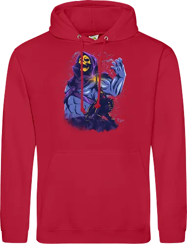 evil golden skull - evil, masterofuniverse, heman, skeletor, cool, sword master, dark magic, kingdom, 80s, vintage, retro - Standard Hoodie