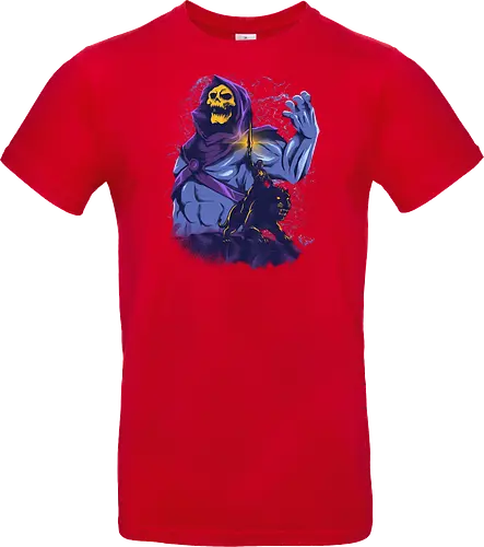 evil golden skull - evil, masterofuniverse, heman, skeletor, cool, sword master, dark magic, kingdom, 80s, vintage, retro - Standard T-Shirt