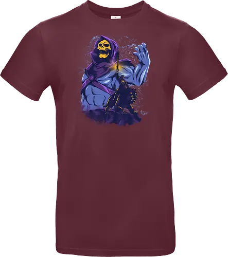 evil golden skull - evil, masterofuniverse, heman, skeletor, cool, sword master, dark magic, kingdom, 80s, vintage, retro - Standard T-Shirt