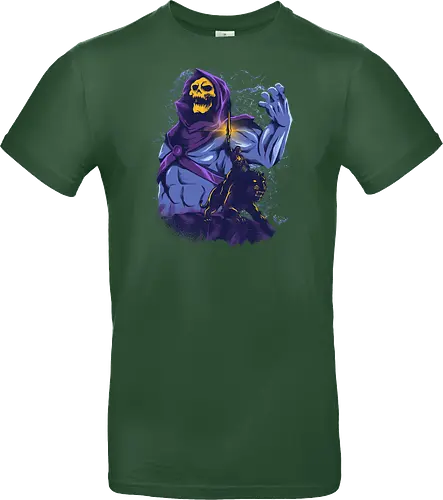 evil golden skull - evil, masterofuniverse, heman, skeletor, cool, sword master, dark magic, kingdom, 80s, vintage, retro - Standard T-Shirt