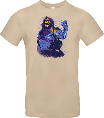 evil golden skull - evil, masterofuniverse, heman, skeletor, cool, sword master, dark magic, kingdom, 80s, vintage, retro - Standard T-Shirt