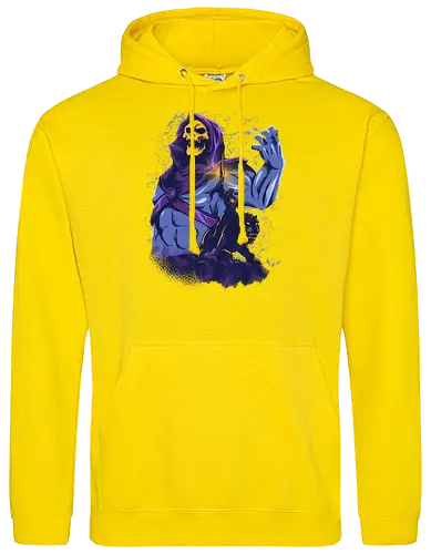 evil golden skull - evil, masterofuniverse, heman, skeletor, cool, sword master, dark magic, kingdom, 80s, vintage, retro - Standard Hoodie