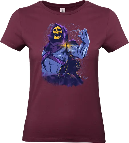 evil golden skull - evil, masterofuniverse, heman, skeletor, cool, sword master, dark magic, kingdom, 80s, vintage, retro - Standard T-Shirt (Frauen)