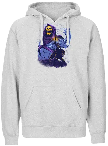 evil golden skull - evil, masterofuniverse, heman, skeletor, cool, sword master, dark magic, kingdom, 80s, vintage, retro - Fairtrade Hoodie