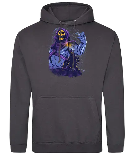 evil golden skull - evil, masterofuniverse, heman, skeletor, cool, sword master, dark magic, kingdom, 80s, vintage, retro - Standard Hoodie