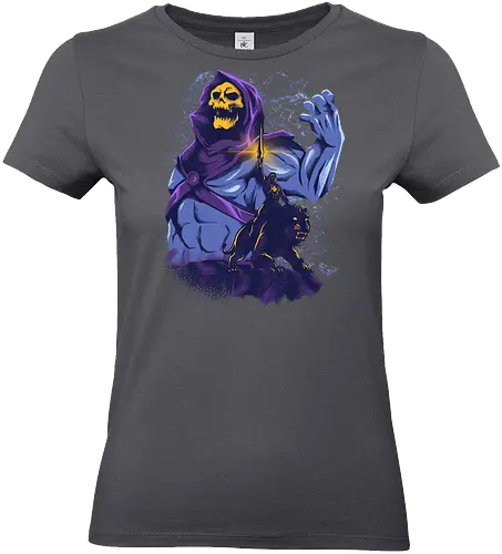 evil golden skull - evil, masterofuniverse, heman, skeletor, cool, sword master, dark magic, kingdom, 80s, vintage, retro - Standard T-Shirt (Frauen)