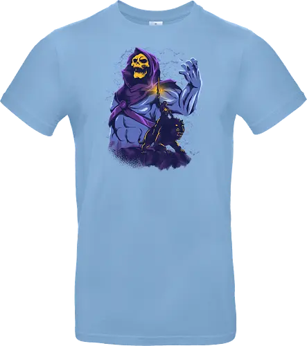 evil golden skull - evil, masterofuniverse, heman, skeletor, cool, sword master, dark magic, kingdom, 80s, vintage, retro - Standard T-Shirt