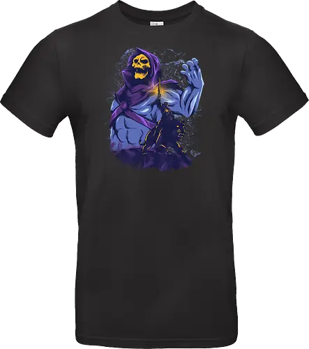 evil golden skull - evil, masterofuniverse, heman, skeletor, cool, sword master, dark magic, kingdom, 80s, vintage, retro - Standard T-Shirt