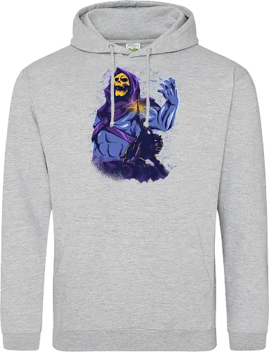 evil golden skull - evil, masterofuniverse, heman, skeletor, cool, sword master, dark magic, kingdom, 80s, vintage, retro - Standard Hoodie