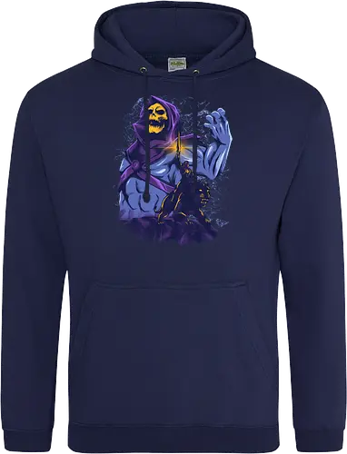 evil golden skull - evil, masterofuniverse, heman, skeletor, cool, sword master, dark magic, kingdom, 80s, vintage, retro - Standard Hoodie