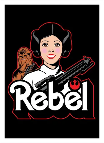 Rebel princess - Villain, mashup, parody - Kunstdruck