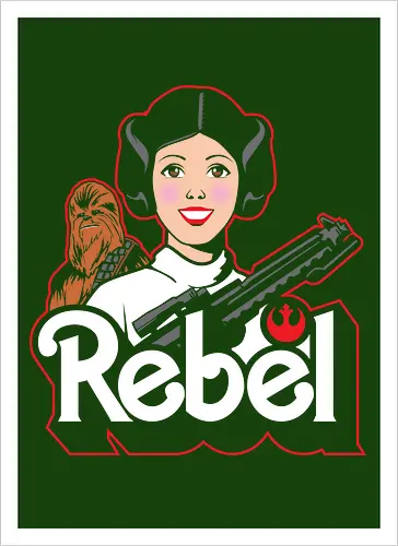 Rebel princess - Villain, mashup, parody - Kunstdruck
