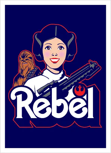 Rebel princess - Villain, mashup, parody - Kunstdruck