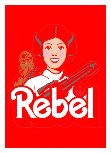 Rebel princess - Villain, mashup, parody - Kunstdruck