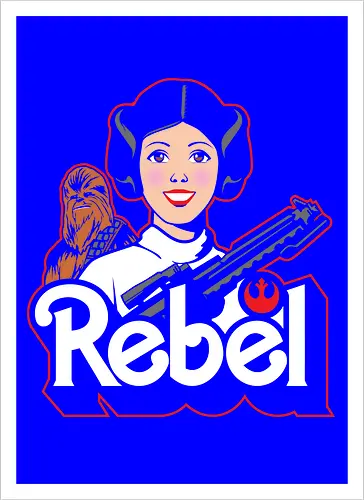 Rebel princess - Villain, mashup, parody - Kunstdruck
