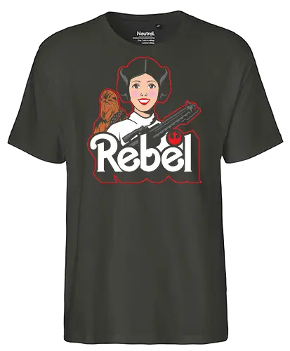 Rebel princess - Villain, mashup, parody - Fairtrade T-Shirt