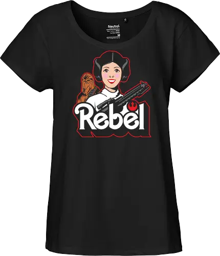 Rebel princess - Villain, mashup, parody - Fairtrade Girl Shirt