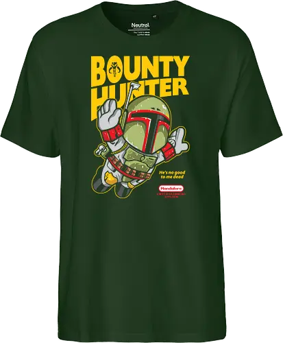 super hunter - Space Opera, Bounty Hunter, movie, mashup, gaming, parody, mario bros - Fairtrade T-Shirt