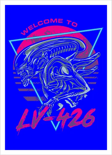 Welcome to LV426 - alien, xenomorph, planet, scifi, movie - Kunstdruck