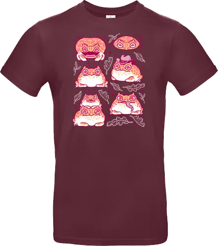 Cute Retrogaming Frog - pacman frog, ceratophrys cranwelli, cute, kawaii, love, pink, seamless, pattern, xmorfina, frogs, toad, funny, apricot, strawberry, albino - Standard T-Shirt