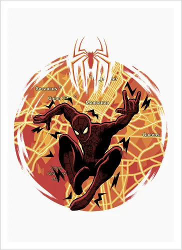 New Day In NYC - Superhero, NYC - Kunstdruck