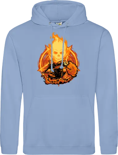 Ride Through The Fire - Ghost Rider, Comic, Fire - Standard Hoodie