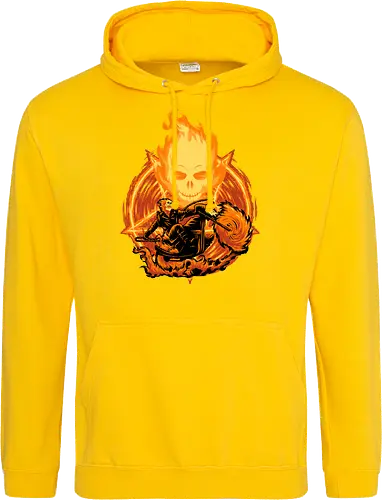 Ride Through The Fire - Ghost Rider, Comic, Fire - Standard Hoodie