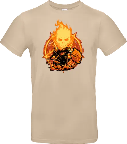 Ride Through The Fire - Ghost Rider, Comic, Fire - Standard T-Shirt