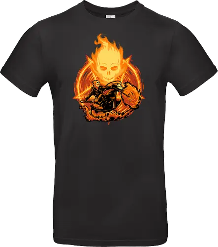 Ride Through The Fire - Ghost Rider, Comic, Fire - Standard T-Shirt