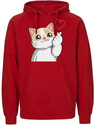 fromMilowwithLove - Smilow, Twitch, Streamer, Katze, Chaos, Liebe, Herz - Fairtrade Hoodie