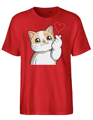 fromMilowwithLove - Smilow, Twitch, Streamer, Katze, Chaos, Liebe, Herz - Fairtrade T-Shirt