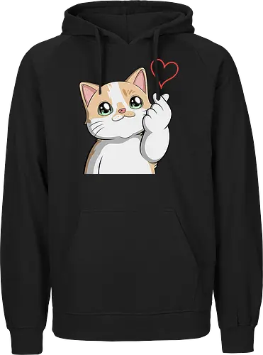 fromMilowwithLove - Smilow, Twitch, Streamer, Katze, Chaos, Liebe, Herz - Fairtrade Hoodie