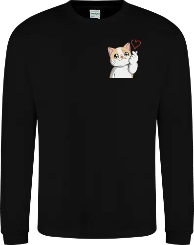 fromMilowwithLove-pocket - Smilow, Twitch, Streamer, Katze, Chaos, Liebe, Herz - Sweatshirt