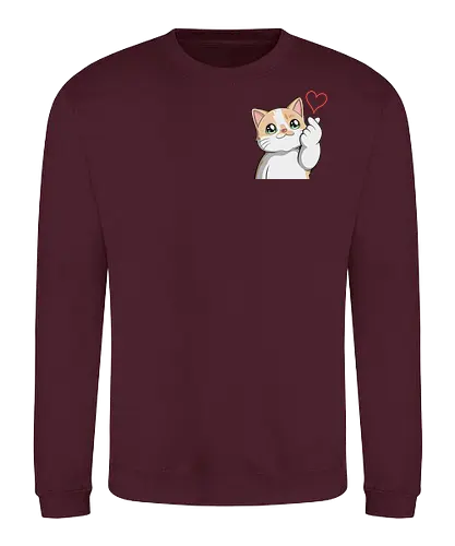 fromMilowwithLove-pocket - Smilow, Twitch, Streamer, Katze, Chaos, Liebe, Herz - Sweatshirt