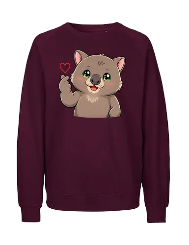 fromWolimswithLove - Smilow, Wolims, Twitch, Streamer, Katze, Chaos, Liebe, Herz - Fairtrade Sweatshirt