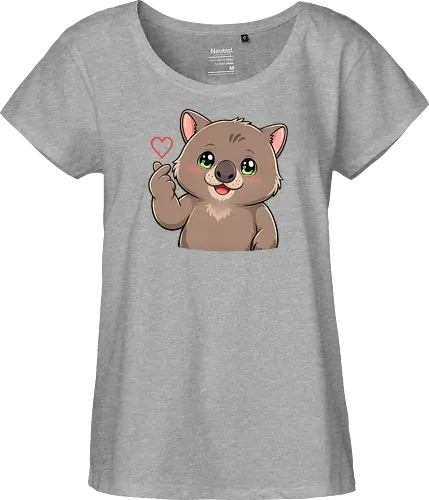 fromWolimswithLove - Smilow, Wolims, Twitch, Streamer, Katze, Chaos, Liebe, Herz - Fairtrade Girl Shirt