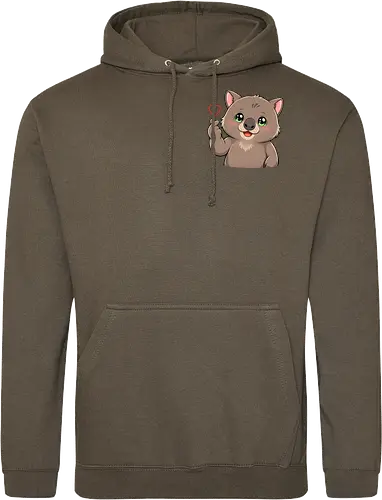 fromWolimswithLove-pocket - Smilow, Wolims, Twitch, Streamer, Katze, Chaos, Liebe, Herz - Standard Hoodie