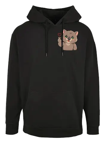 fromWolimswithLove-pocket - Smilow, Wolims, Twitch, Streamer, Katze, Chaos, Liebe, Herz - Oversize Hoodie