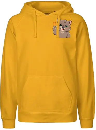 fromWolimswithLove-pocket - Smilow, Wolims, Twitch, Streamer, Katze, Chaos, Liebe, Herz - Fairtrade Hoodie
