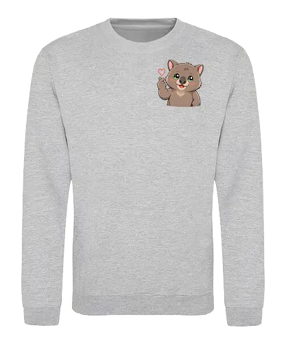 fromWolimswithLove-pocket - Smilow, Wolims, Twitch, Streamer, Katze, Chaos, Liebe, Herz - Sweatshirt